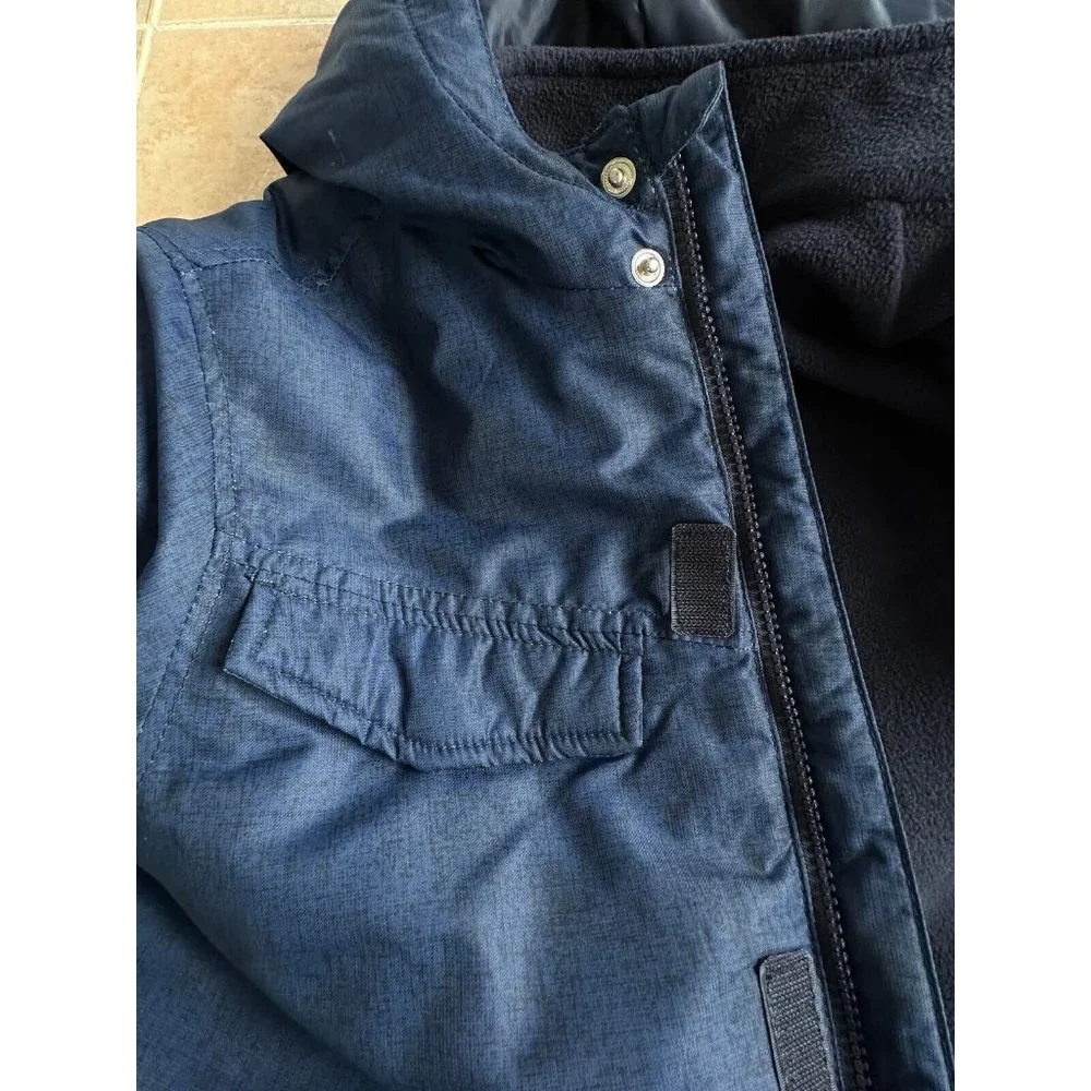 Old Navy worn once jacket Snowboarder 3 in 1 navy crockett boy Size L 10-12